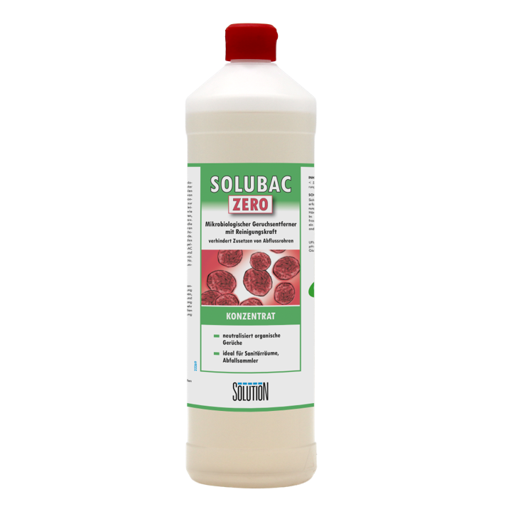 SOLUBAC ZERO, Mikrobiologischer Geruchsentferner mit Reinigungskraft